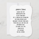 ゲイマリッジキャックールトグルームズ結婚式招待状 招待状 (裏面)