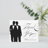 ゲイマリッジサンキューハガキTwo Grooms ポストカード (スタンド正面)