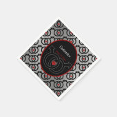 ゲイマリッジシルバーパーソナライズされた紙ナプキンス スタンダードカクテルナプキン (角)