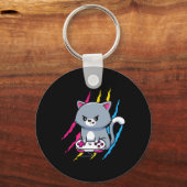 ゲイマーのプライド LGBT ゲーマー ギフ キーホルダー (正面)