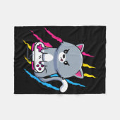 ゲイマーのプライド LGBT ゲーマー ギフ フリースブランケット (正面(横))