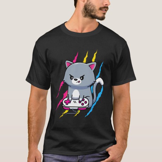 ゲイマーの誇り LGBT ゲーム好き ギフ Tシャツ (正面)