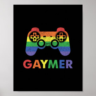 ゲイマー ゲイ プライド レインボー ゲーマー ゲーミング LGBTQ ポスター