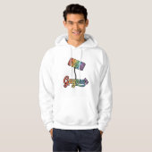ゲイマー レインボー ゲーマー ベクターTシャツ デザイン 1 パーカ (正面フル)
