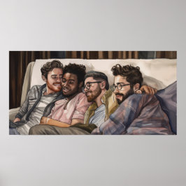 ゲイメンぶら下がったズ・アウト ポスター