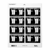 ゲイメンウェディングレセプションワインボトルラベル ラベル (フルシート)