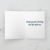 ゲイメンズカップル愛の記念日バレンタインデー カード (内部)