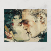 ゲイメンズキスお互いに愛の美しい ポストカード (正面)