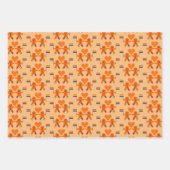 ゲイメンズクリスマスジンジャーブレッドカスタムカップル ラッピングペーパーシート (正面)