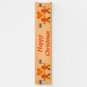 ゲイメンズクリスマスジンジャーブレッドカスタムカップル 横断幕 (縦)