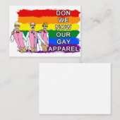 ゲイメンズコーラスクリスマスカード ノートカード (正面/裏面)