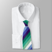 ゲイメンズプライド、ストライプのプリント、LGBTQプライド ネクタイ (タイ)