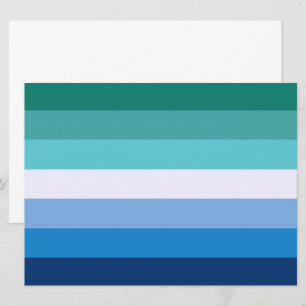 ゲイメンズ国旗(LGBTシンボル) (ゲイプライド) (MLM) ⚣ カード