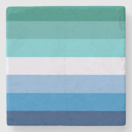 ゲイメンズ国旗（LGBTシンボル） (ゲイプライド) (MLM) ⚣ ストーンコースター