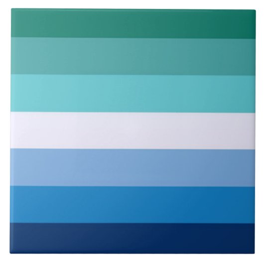 ゲイメンズ国旗（LGBTシンボル） (ゲイプライド) (MLM) ⚣ タイル (正面)