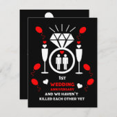 ゲイメンズ結婚1周年記念 (正面/裏面)