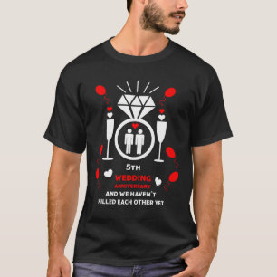 ゲイメンズ結婚5周年記念Tシャツ Tシャツ