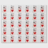 ゲイメンフィンガーピープルインラブベミーンバレンタイン ラッピングペーパー (フラット)