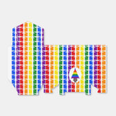 ゲイメンレインボークリスマスツリーとプレゼント フェイバーボックス (折り畳みなし)