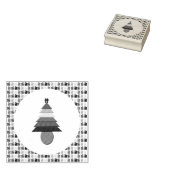 ゲイメンレインボークリスマスツリーとプレゼント ラバースタンプ (押印)