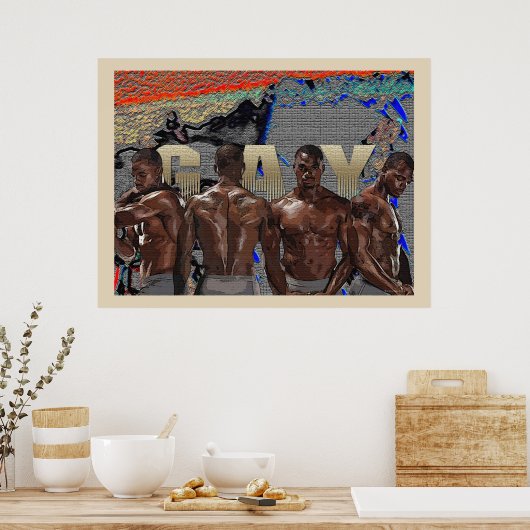 ゲイメン ポスター (キッチン)