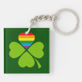 ゲイラッキークローバー キーホルダー (裏面)