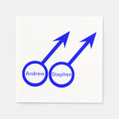 ゲイラバーカスタマイズ可能な紙ナプキン スタンダードカクテルナプキン (正面)