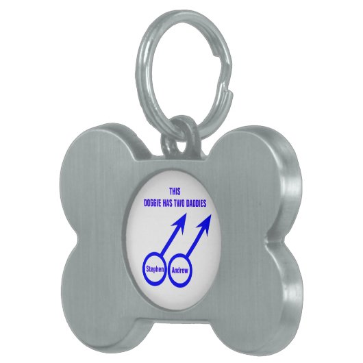 ゲイラバーカスタムズペットタグ ペットネームタグ (正面右)