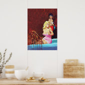 ゲイラブヴィンテージパルプマガジンカバーアート ポスター (キッチン)