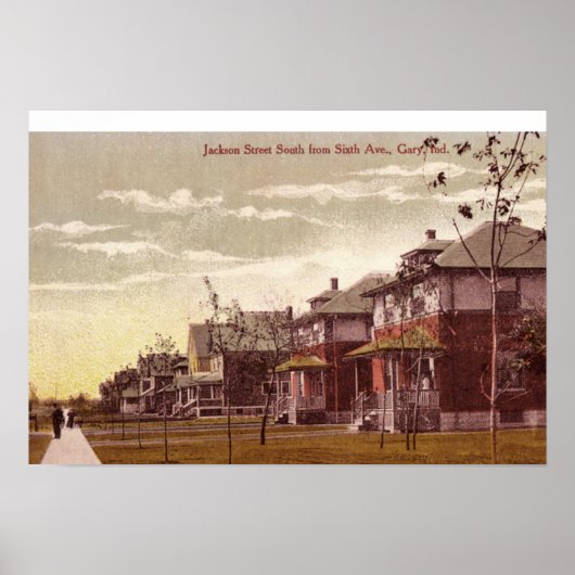 ゲイリーインディアナジャクソン通り1915 ポスター (正面)