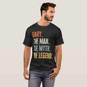 ゲイリー花婿介添人神話レジェンド最高の名Gary Tシャツ (正面フル)