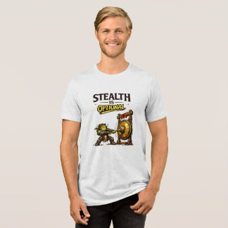 ゲイリー・グリズルファング ステルスはオプションです トライブレンドＴシャツ