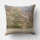 ゲイリー・ポリングによる森のクリスマス クッション (裏面)