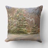 ゲイリー・ポリングによる森のクリスマス クッション (正面)