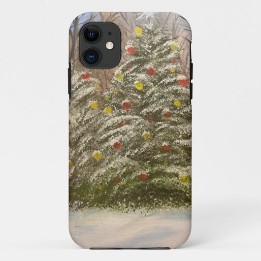 ゲイリー・ポリングによる森のクリスマス Case-Mate iPhoneケース (裏面)