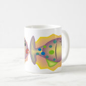 ゲイルのgabelによるお洒落な魚の芸術のギフト コーヒーマグカップ (正面右)