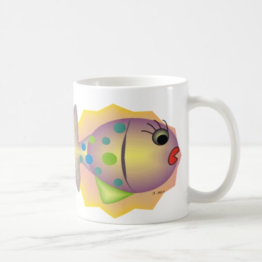 ゲイルのgabelによるお洒落な魚の芸術のギフト コーヒーマグカップ (右)