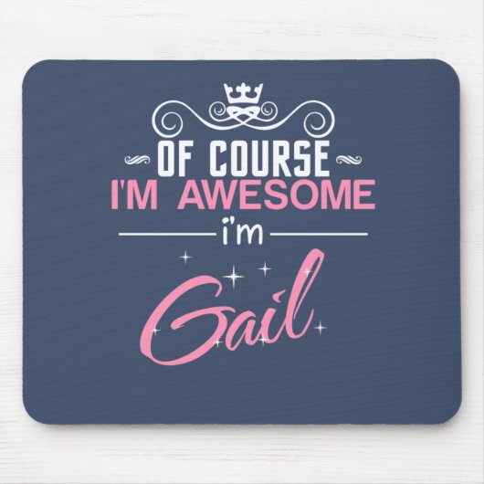 ゲイルもちろん私素晴らしはゲイル名だ マウスパッド (正面)