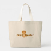 ゲイルハンターおもしろいコレクターモットアートスローガン ラージトートバッグ (裏面)