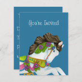 ゲイル回転木馬ホース招待状 招待状 (正面/裏面)