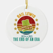 ゲイル・ルイス、我々は、時代のサインの終わりにあなたに敬意を表する セラミックオーナメント (正面)