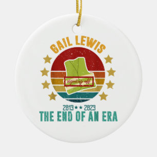 ゲイル・ルイス、我々は、時代のサインの終わりにあなたに敬意を表する セラミックオーナメント