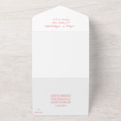 ゲイレインボーカラフルLGBTプライドRSVP QRコード オールインワン招待状 (外側)