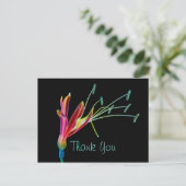 ゲイレインボーカラーフローラありがとう ポストカード (スタンド正面)