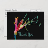 ゲイレインボーカラーフローラありがとう ポストカード (正面/裏面)