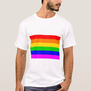 ゲイレインボートランスジェンダーレインボーフラッグ Tシャツ