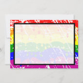 ゲイレインボーフリーダムフラッグウェディング日付を保存 セーブザデート (正面)