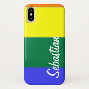 ゲイレインボープライド パーソナライズされた iPhone X ケース