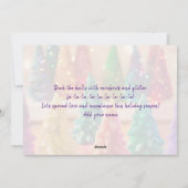 ゲイレインボーホリデークリスマスカード シーズンカード (裏面)