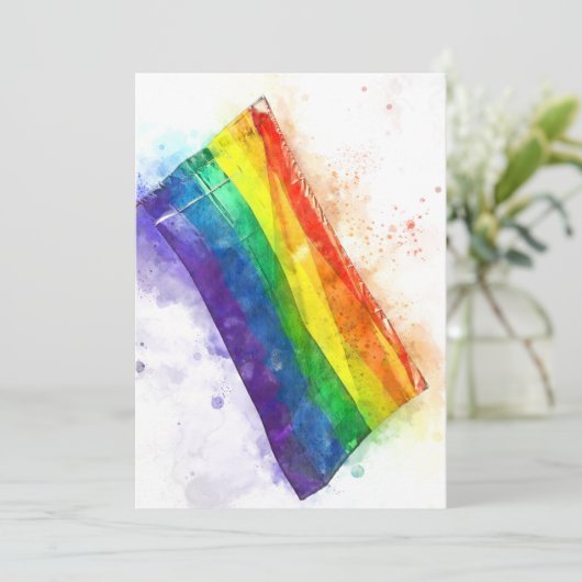 ゲイレインボー旗 招待状 (スタンド正面)